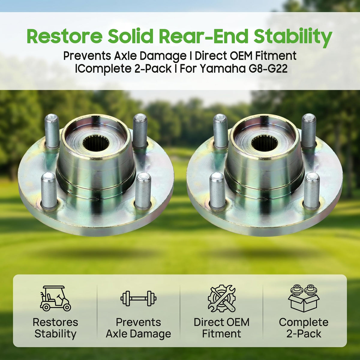 10L0L high-reliability hub for rugged golf-cart use