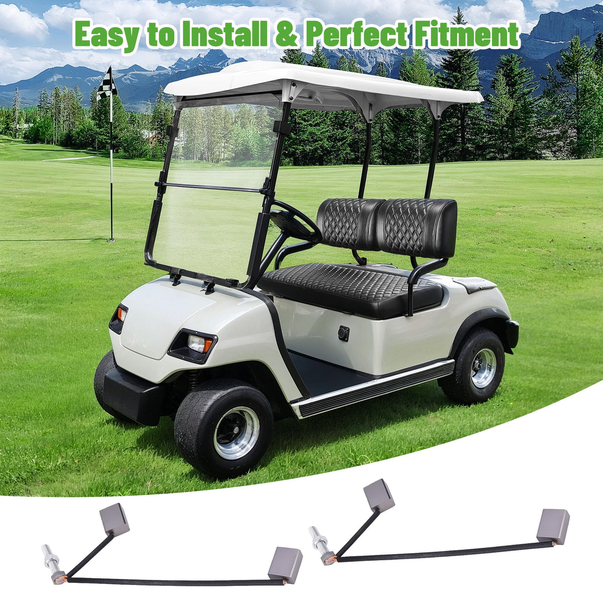 Quality-assured Hitachi brush kit supports durable golf cart operation
