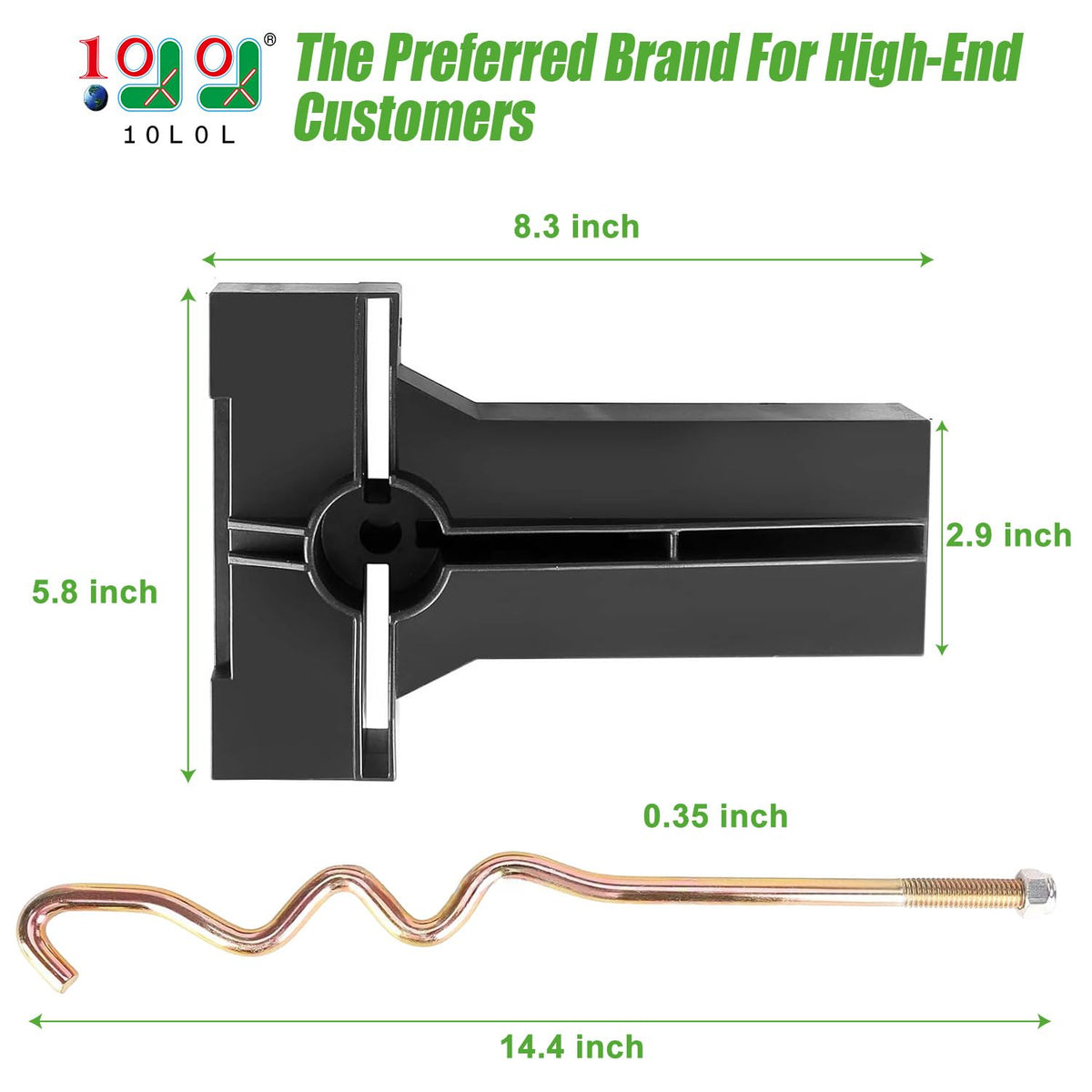 10L0L hold-down rods secure the battery assembly for stable operation.