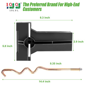 10L0L hold-down rods secure the battery assembly for stable operation.