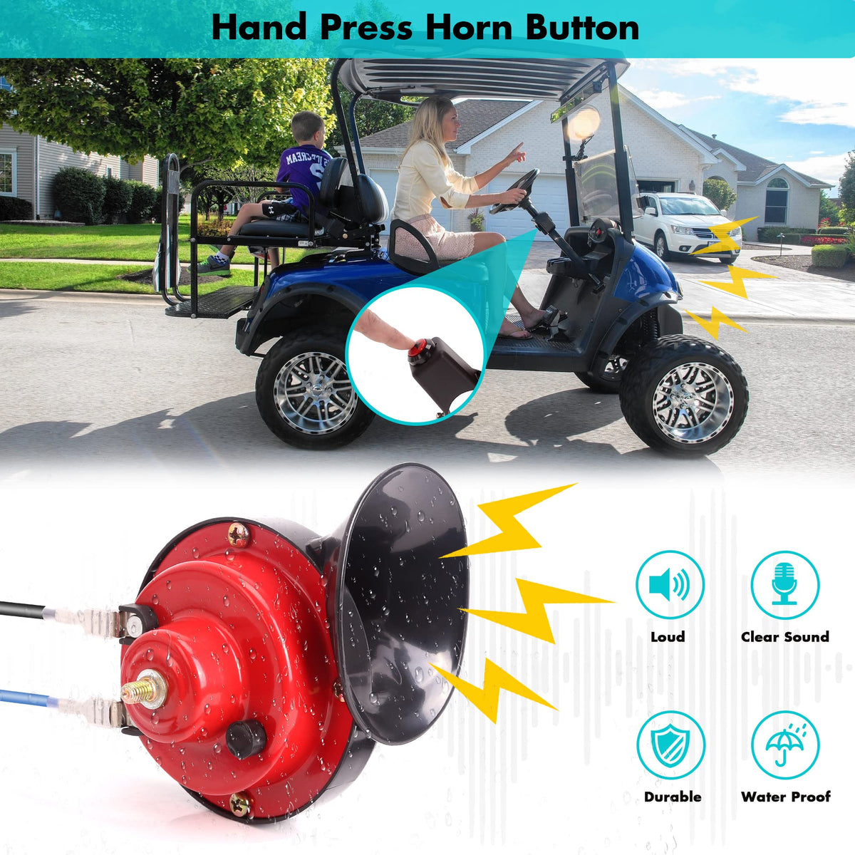 10L0L horn button wire assembly enabling quick control