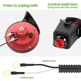 10L0L horn wiring harness close-up for reliable installation