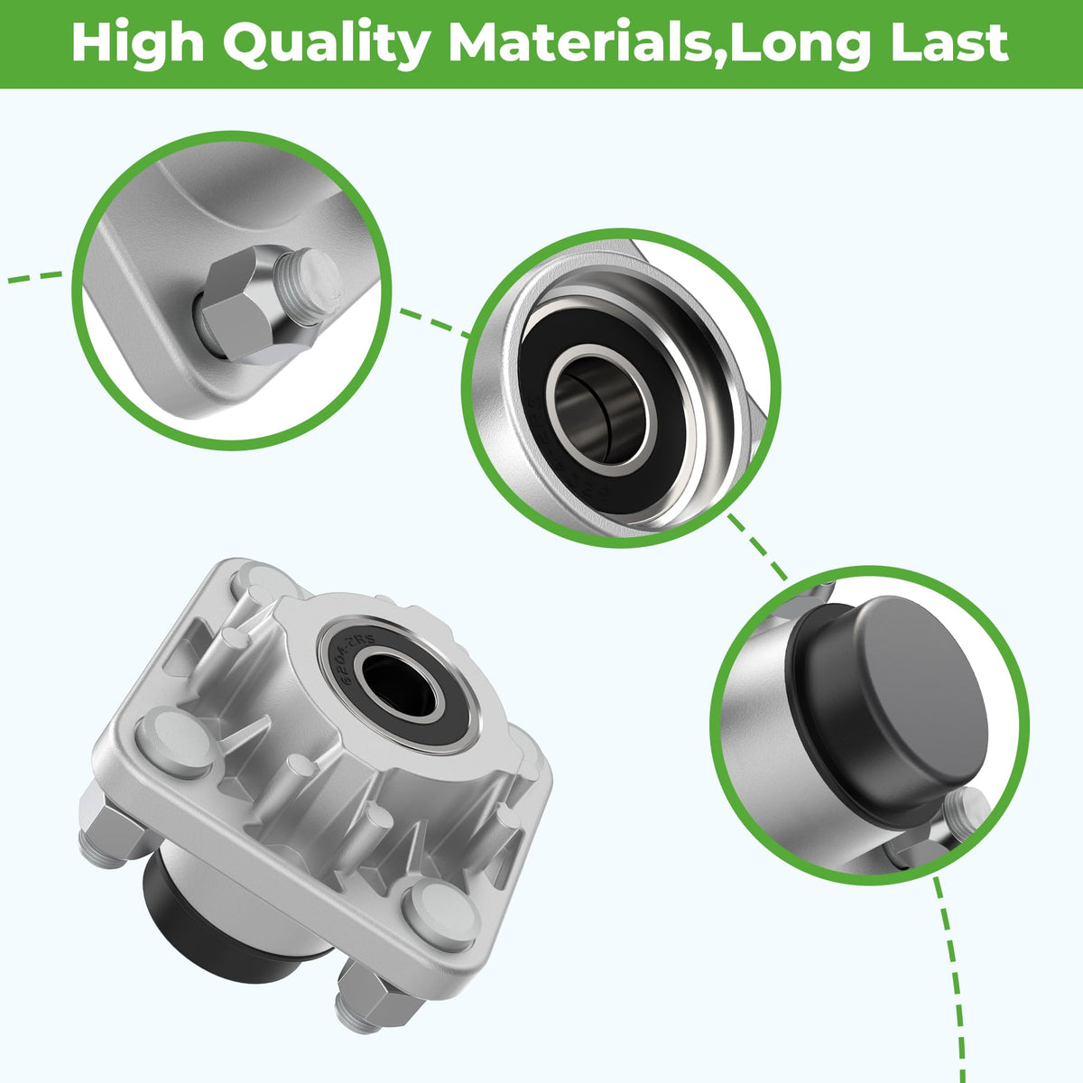 10L0L front wheel hub ensures consistent performance on Club Car DS