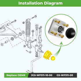 10L0L hub assembly for Yamaha G16 with sealed components.