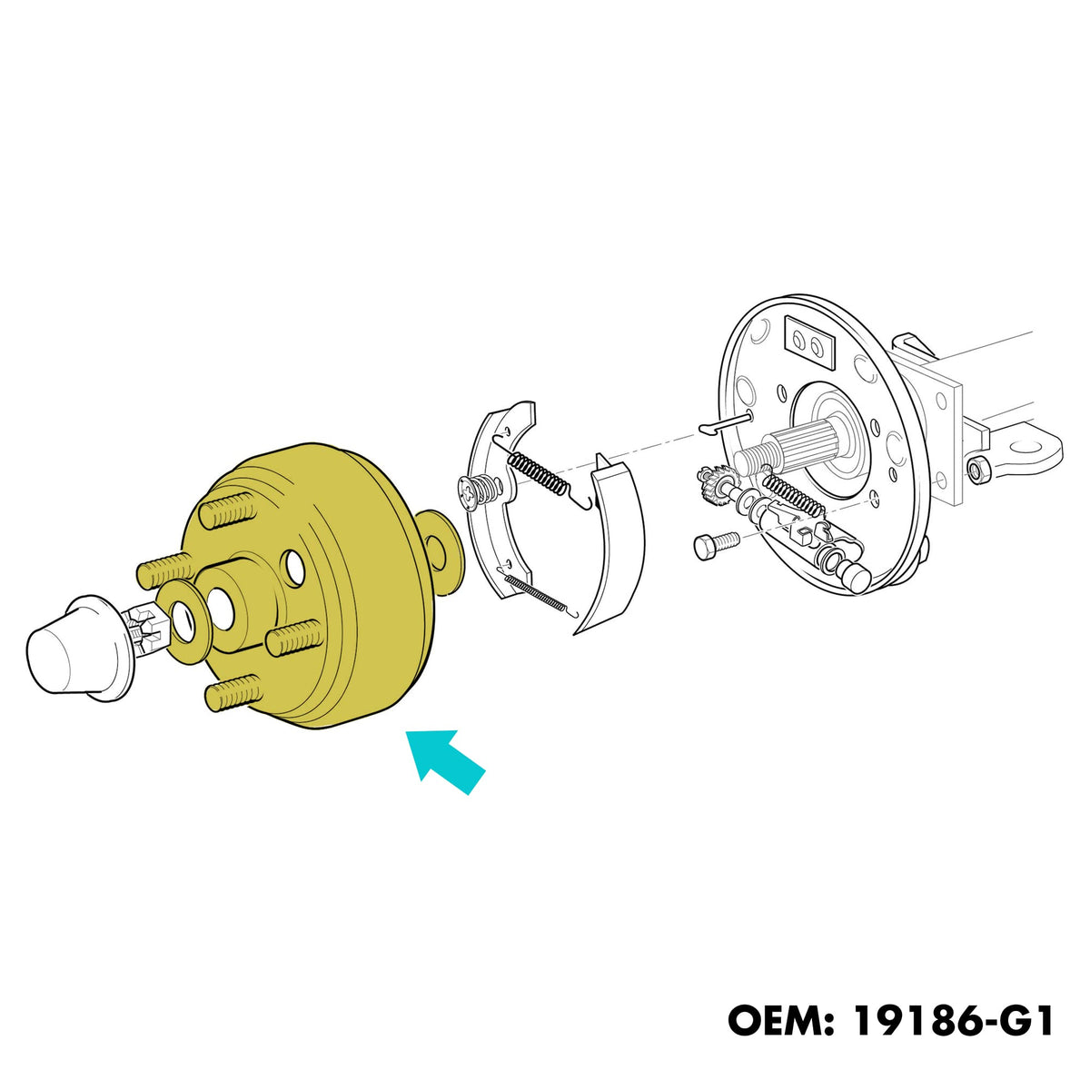 10L0L hub center 3/4-inch with 24-tooth spline provides stable mounting.