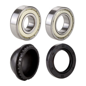 10L0L rubber-coated dust cover and seal close-up protecting the hub