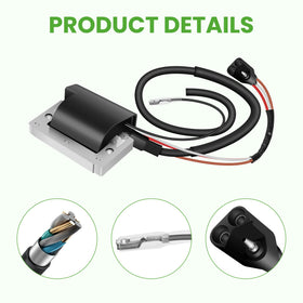 Coil plug connection shown for quick, secure installation