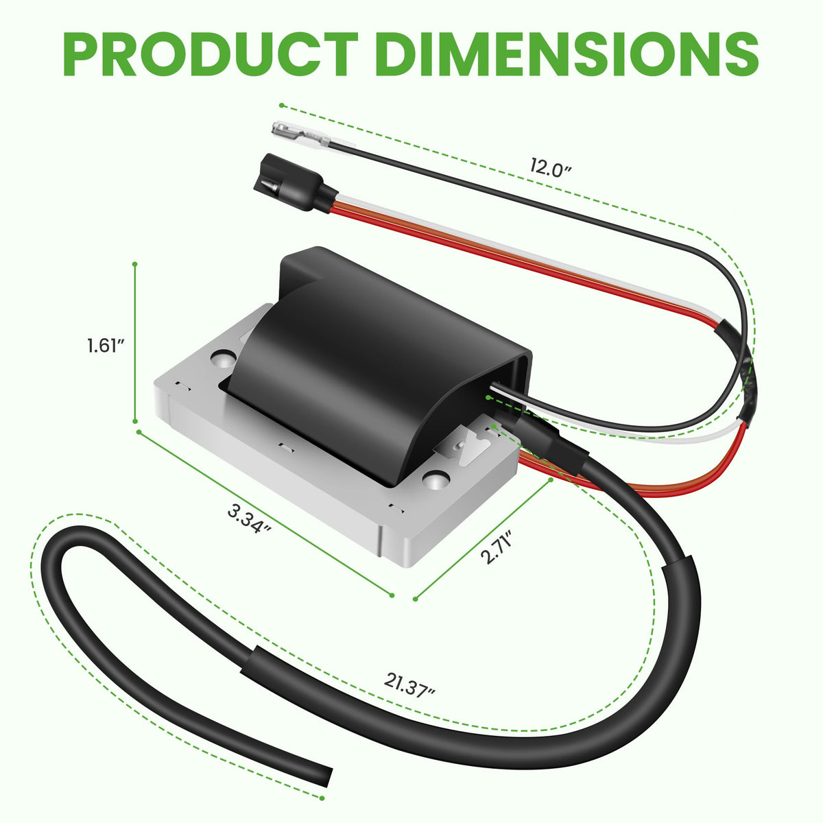 Durable construction of the 10L0L coil for golf cart duty