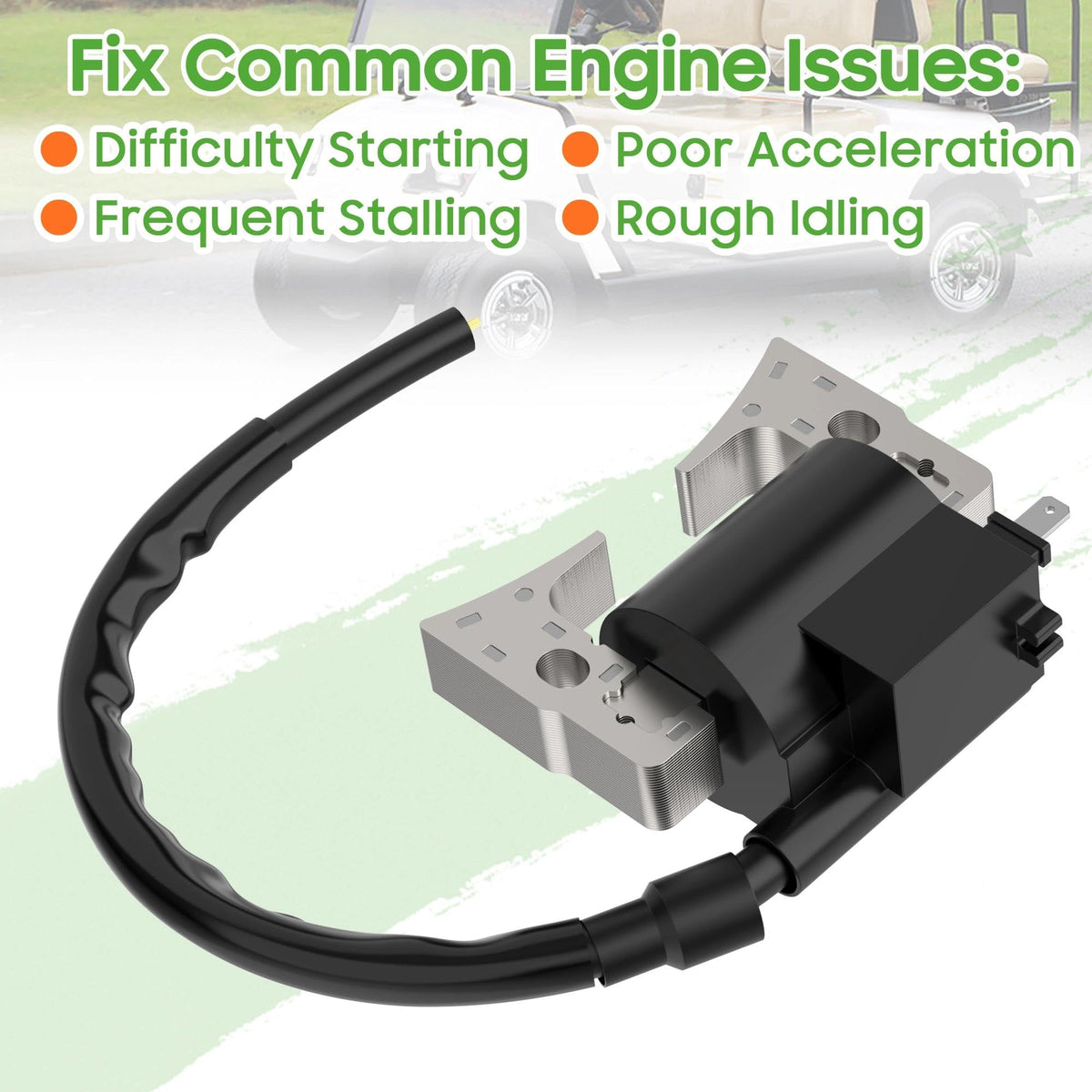 10L0L coil installed on Yamaha G16/G22 – plug-and-play replacement example