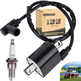10L0L ignition coil close-up for Yamaha G2 showing durable build and stable spark
