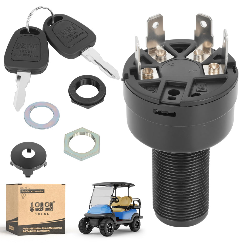 10L0L ignition key switch for Club Car Precedent with secure start option