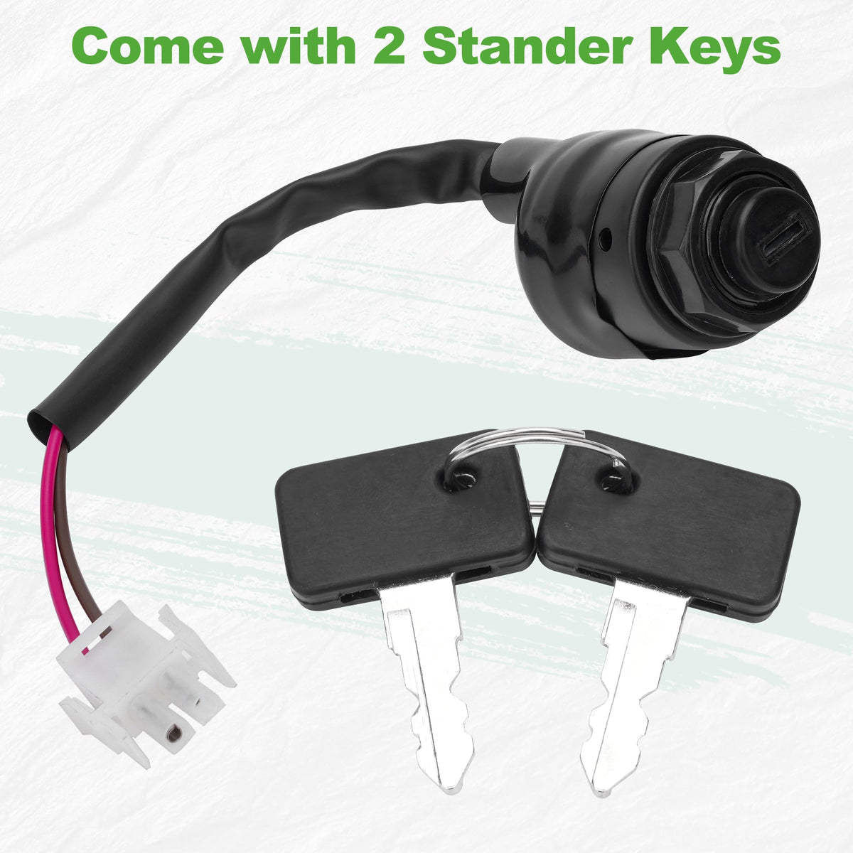 10L0L ignition key switch for Yamaha G21: replacement made simple and secure operation.