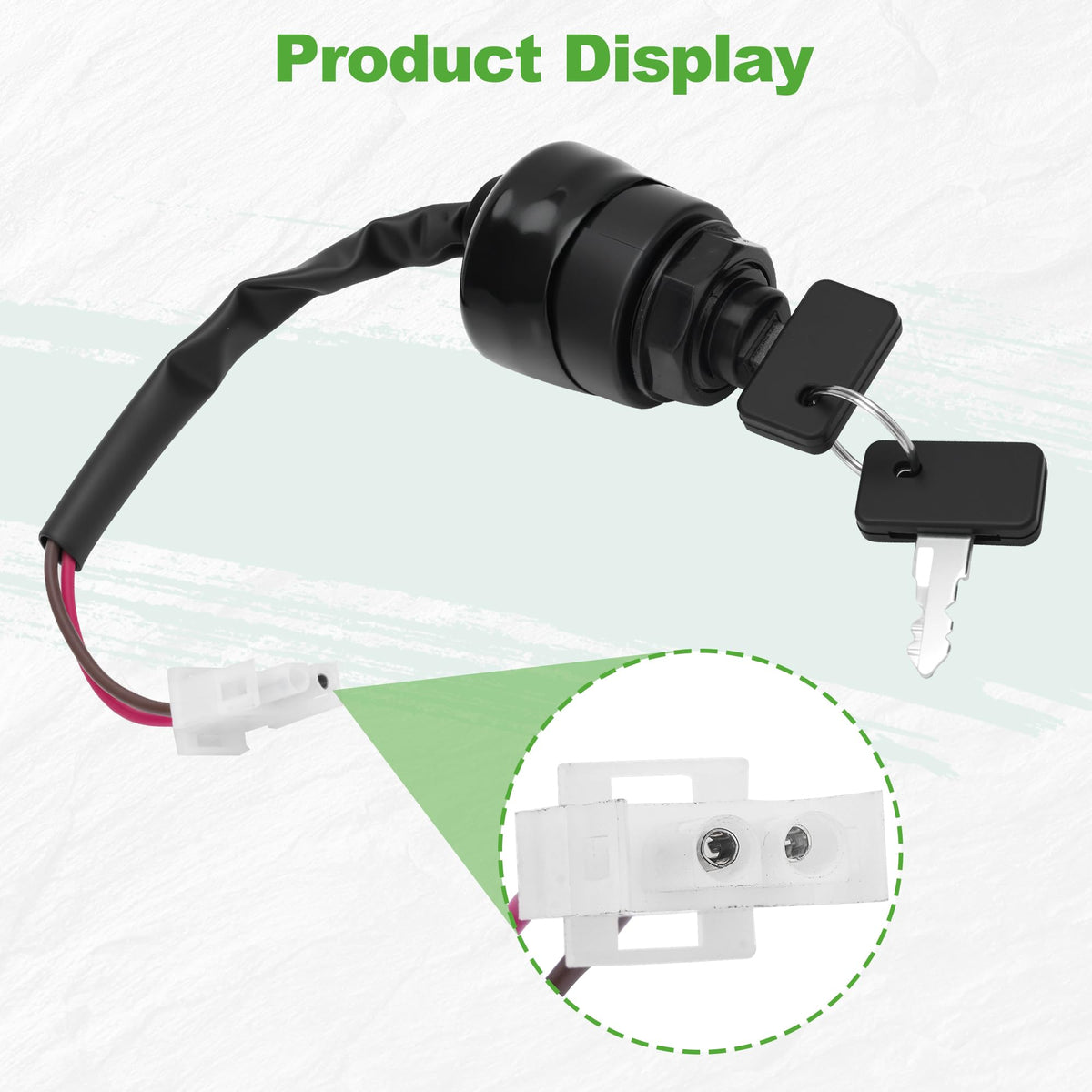 10L0L ignition key switch for Yamaha G22: fast swaps and consistent starts.