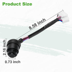 10L0L installation-ready ignition switch for Yamaha G1, tool-free service