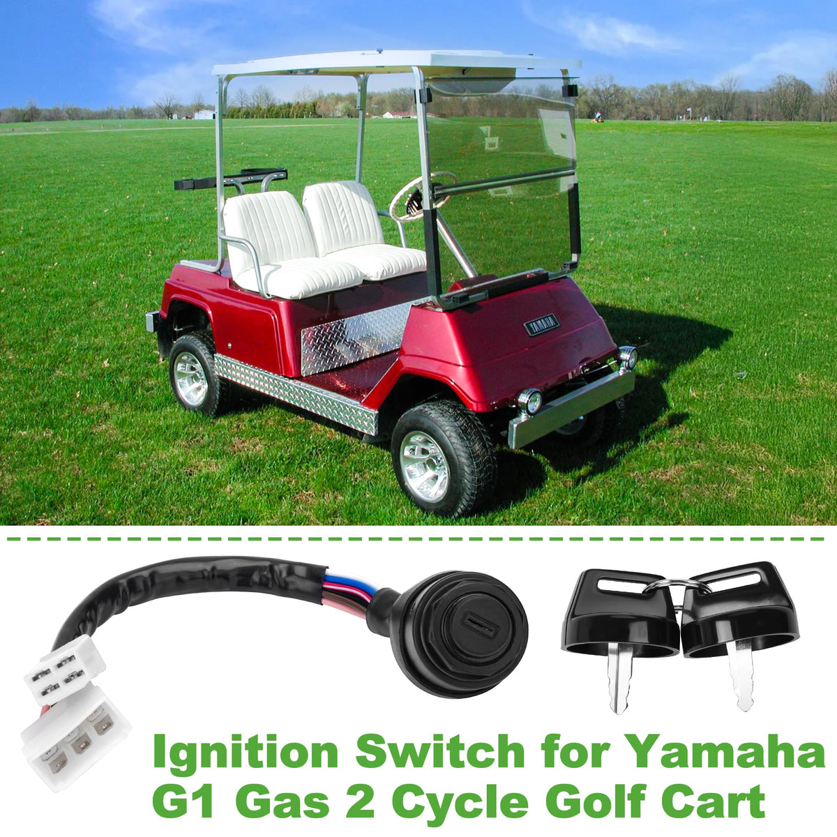 10L0L Yamaha G1 main switch close-up, OEM-style durability