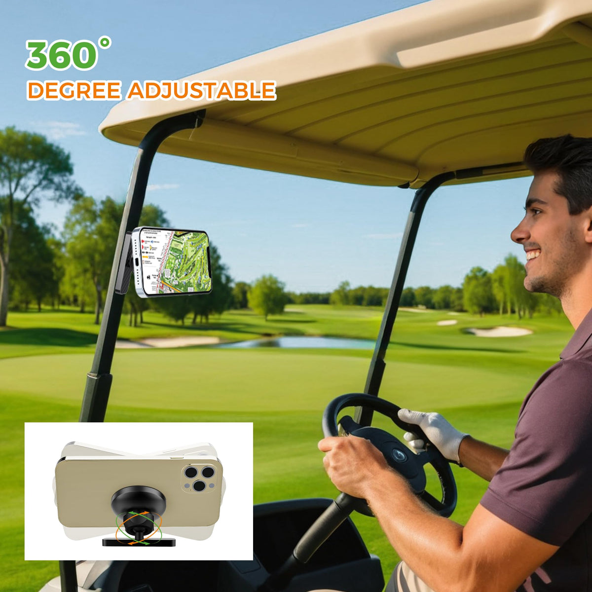 10L0L exclusive golf cart accessory clip secures small items