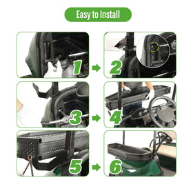 Includes hardware and instruction for quick, drill-free installation