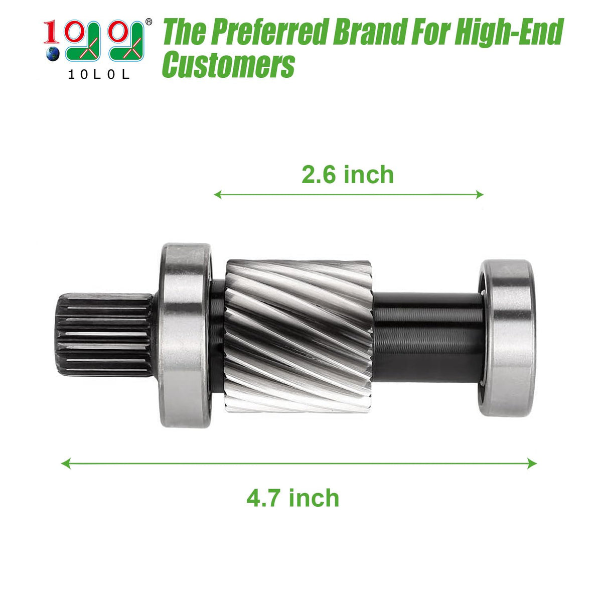 10L0L bearing inside view shows quality bearings for smooth operation