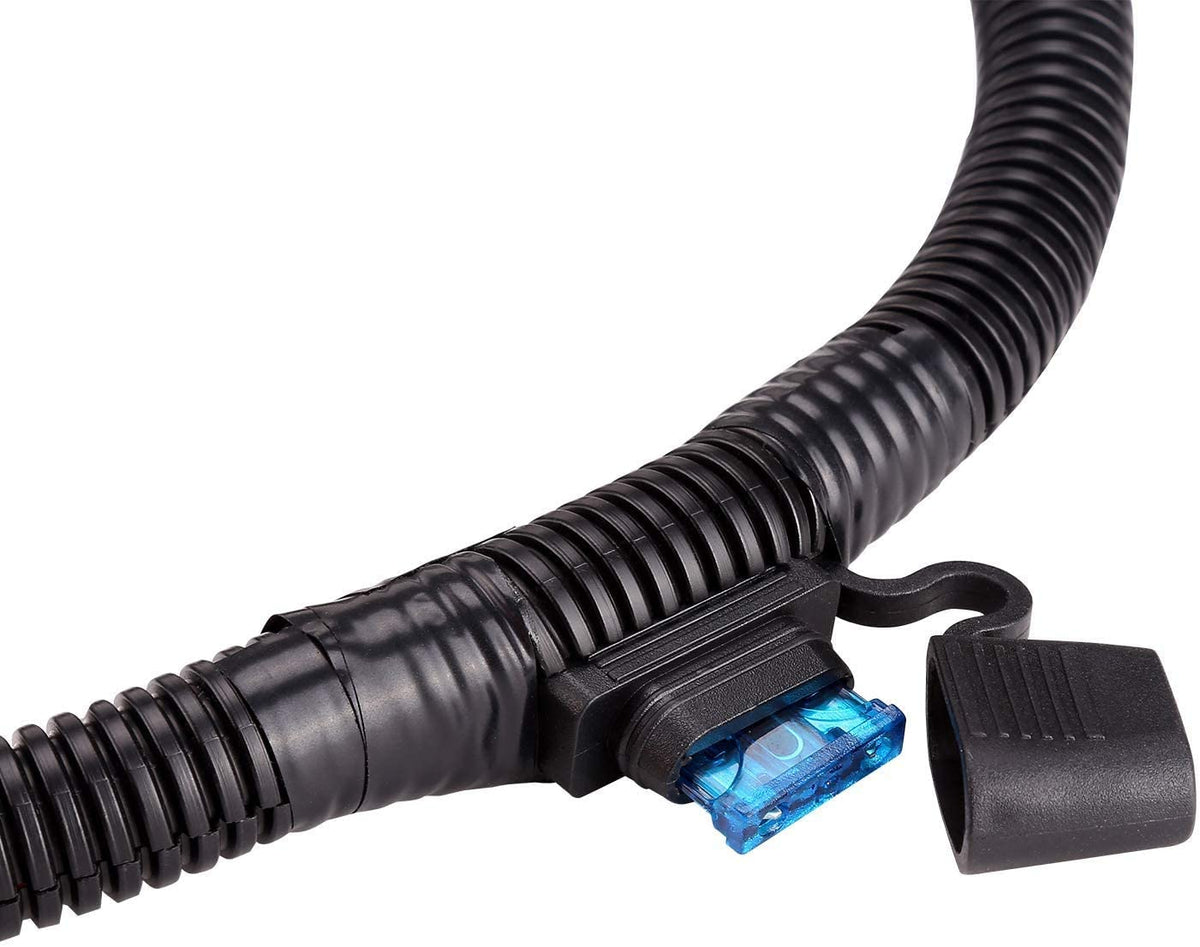 Installation diagram shows taillight wiring for safer night driving