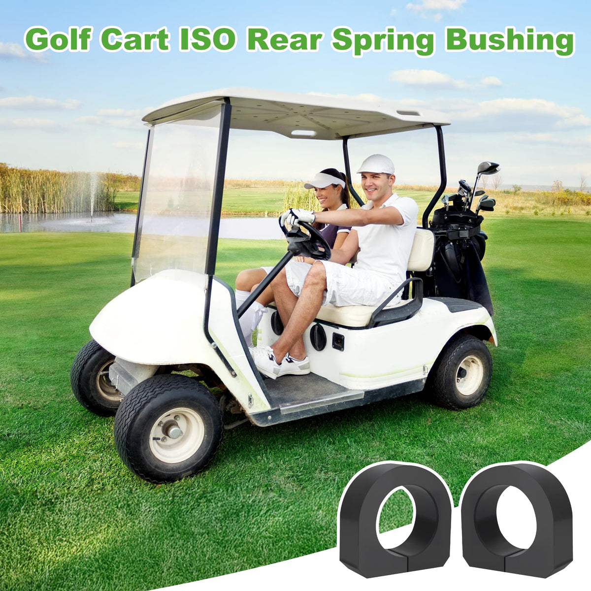 10L0L installation visuals illustrate simple maintenance steps for EZGO suspension