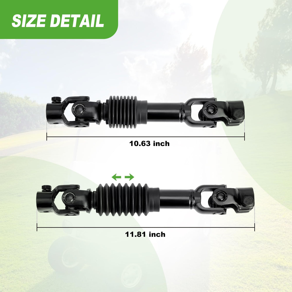 High-quality 10L0L steering joint image emphasizes dependable cart steering.