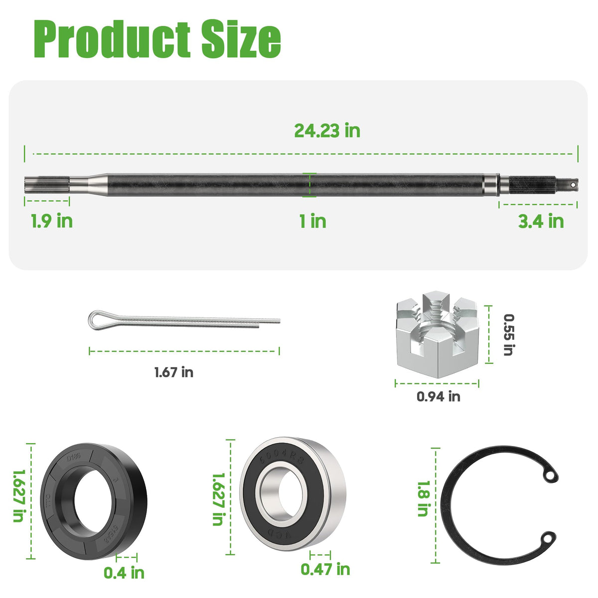 10L0L installation-friendly packaging with snap rings for quick setup.