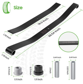 10L0L installation-ready front spring kit for Club Car