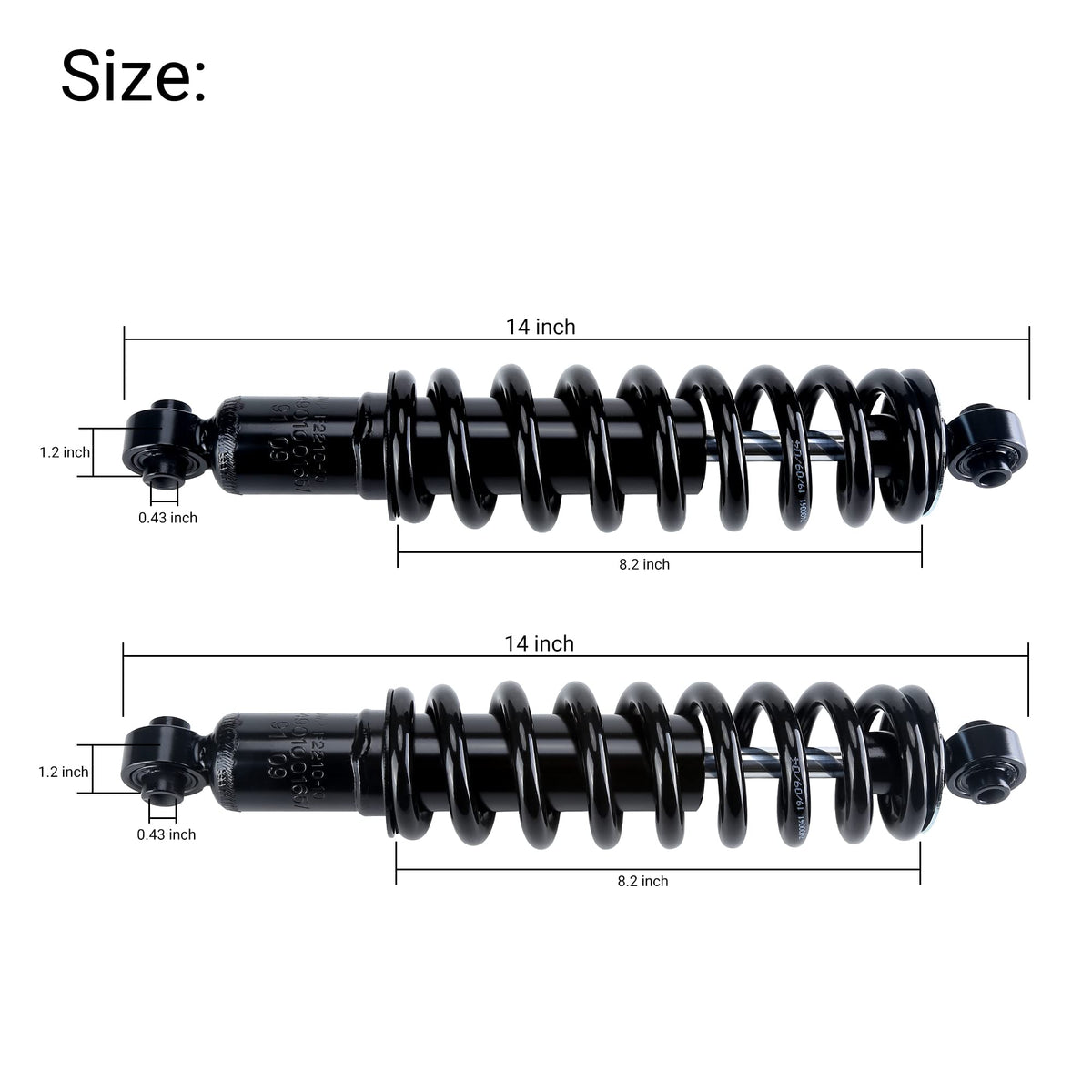 10L0L installation ready shocks for Yamaha G29 Drive enable quick mounting
