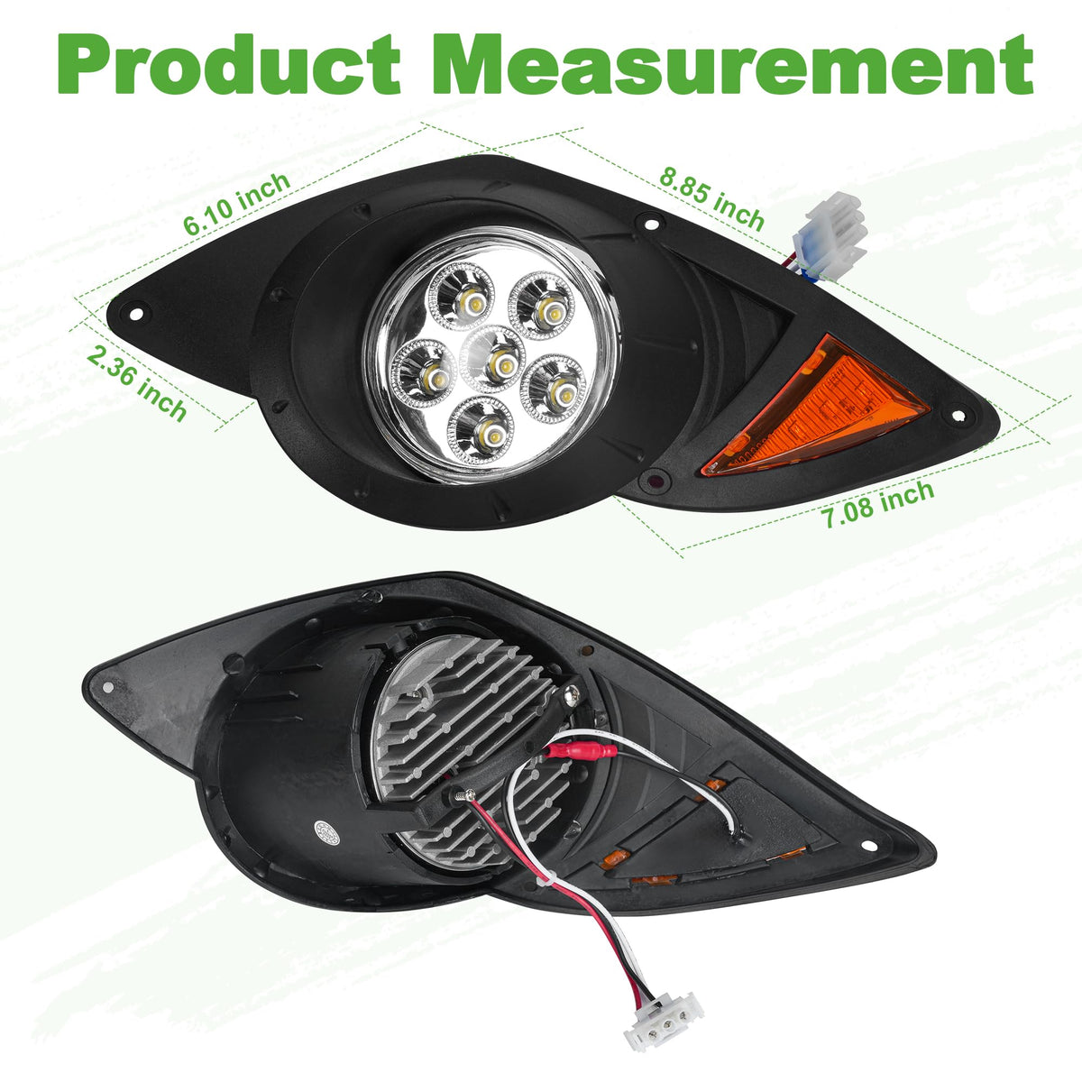 All-weather headlight kit suitable for gas and electric Yamaha G29 models