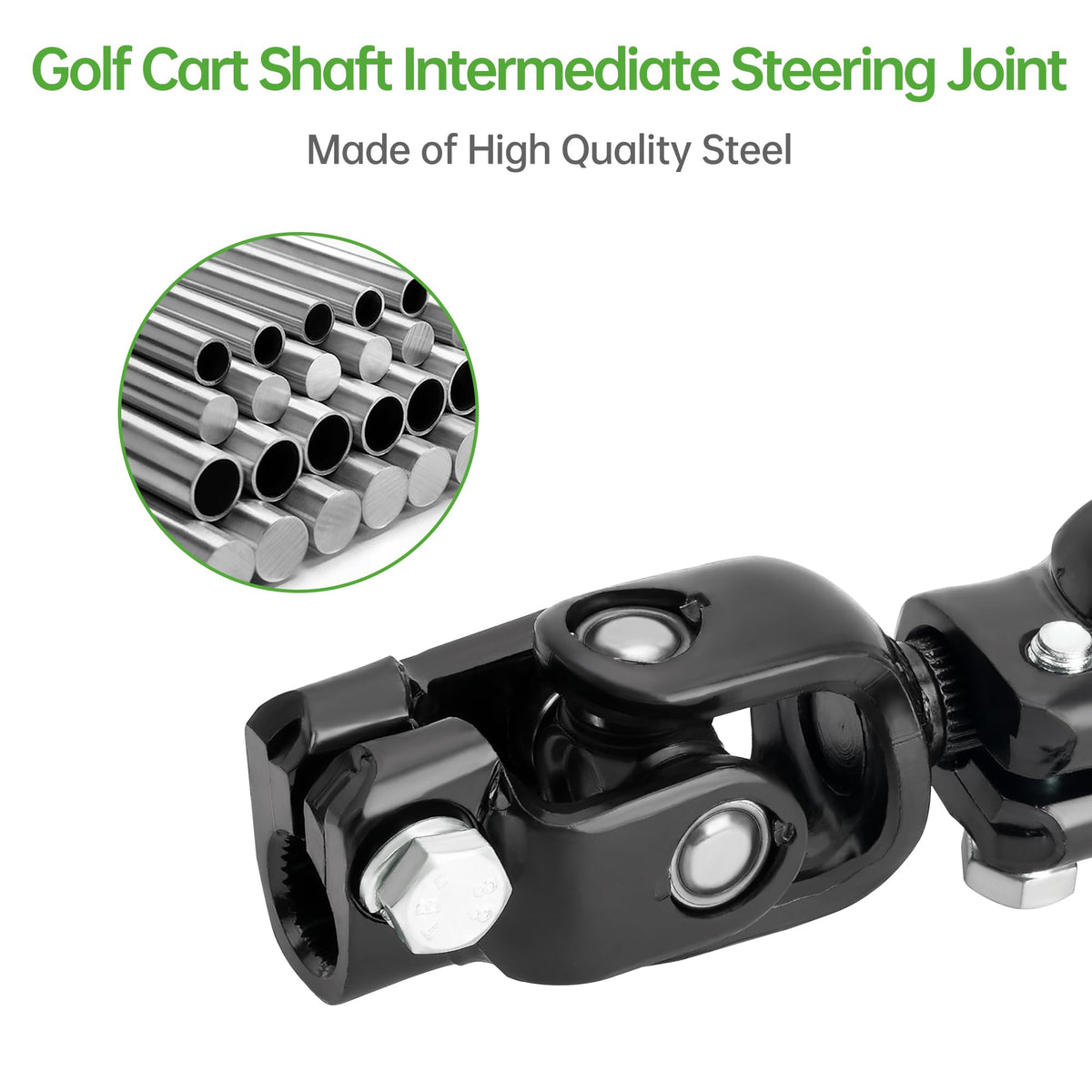 10L0L installation-ready joint, robust construction for gas and electric carts.