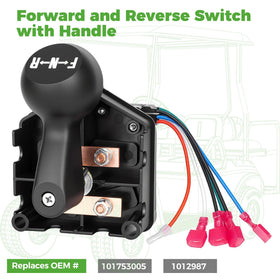 10L0L installed switch in use on a golf cart.