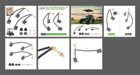 10L0L Instruction-friendly packaging includes hardware for EZGO and Club Car installations