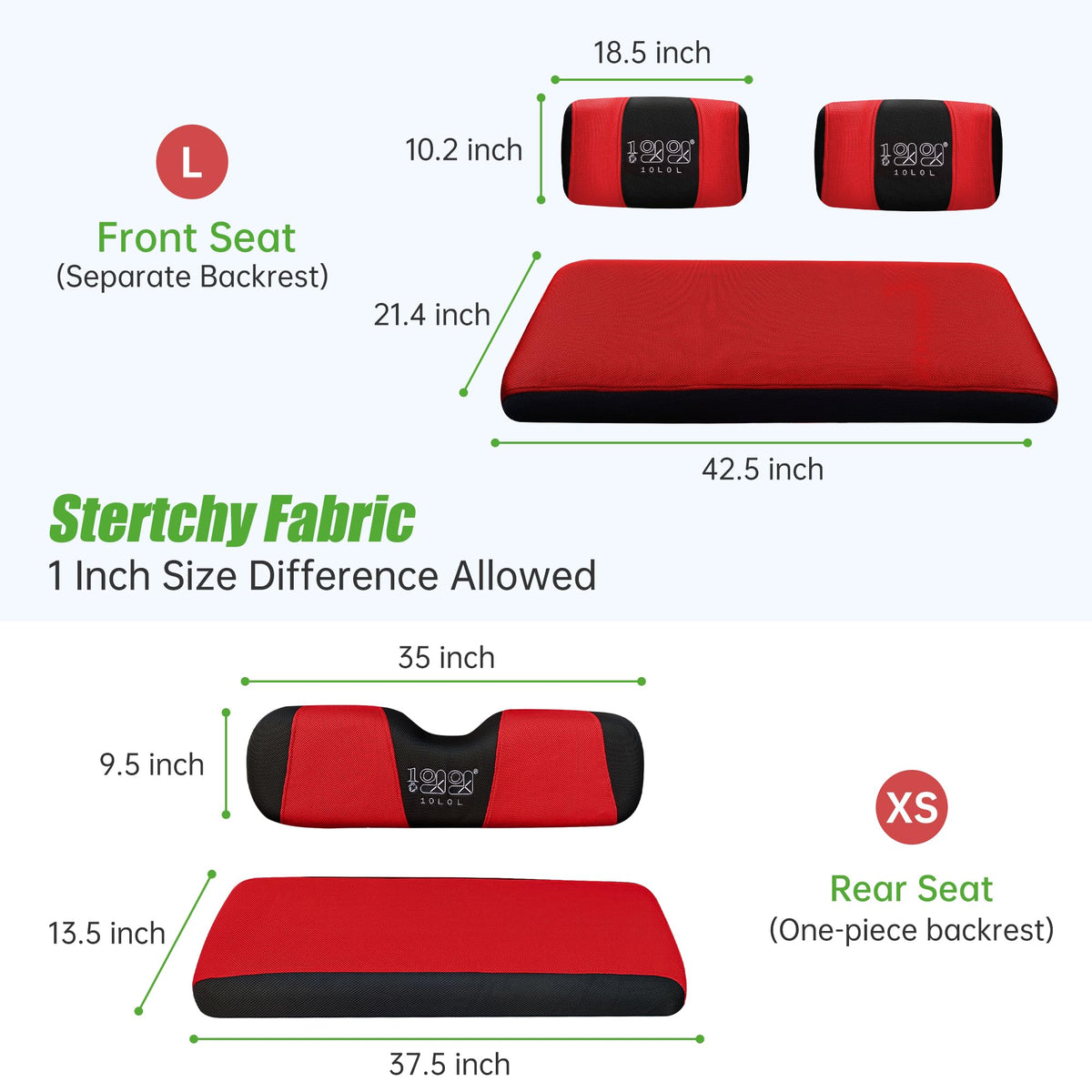 10L0L interior-renewal elevates golf cart appearance with a sleek, sporty finish