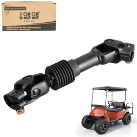 10L0L intermediate steering shaft joint for EZGO TXT close-up showing robust connection.