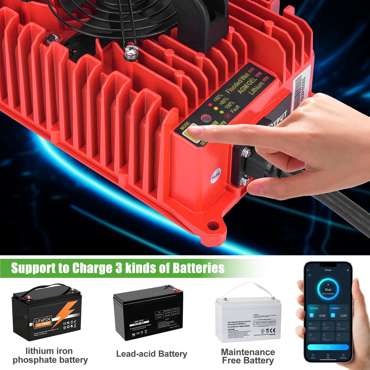 The 10L0L IP67 waterproof rating indicates outdoor charging durability
