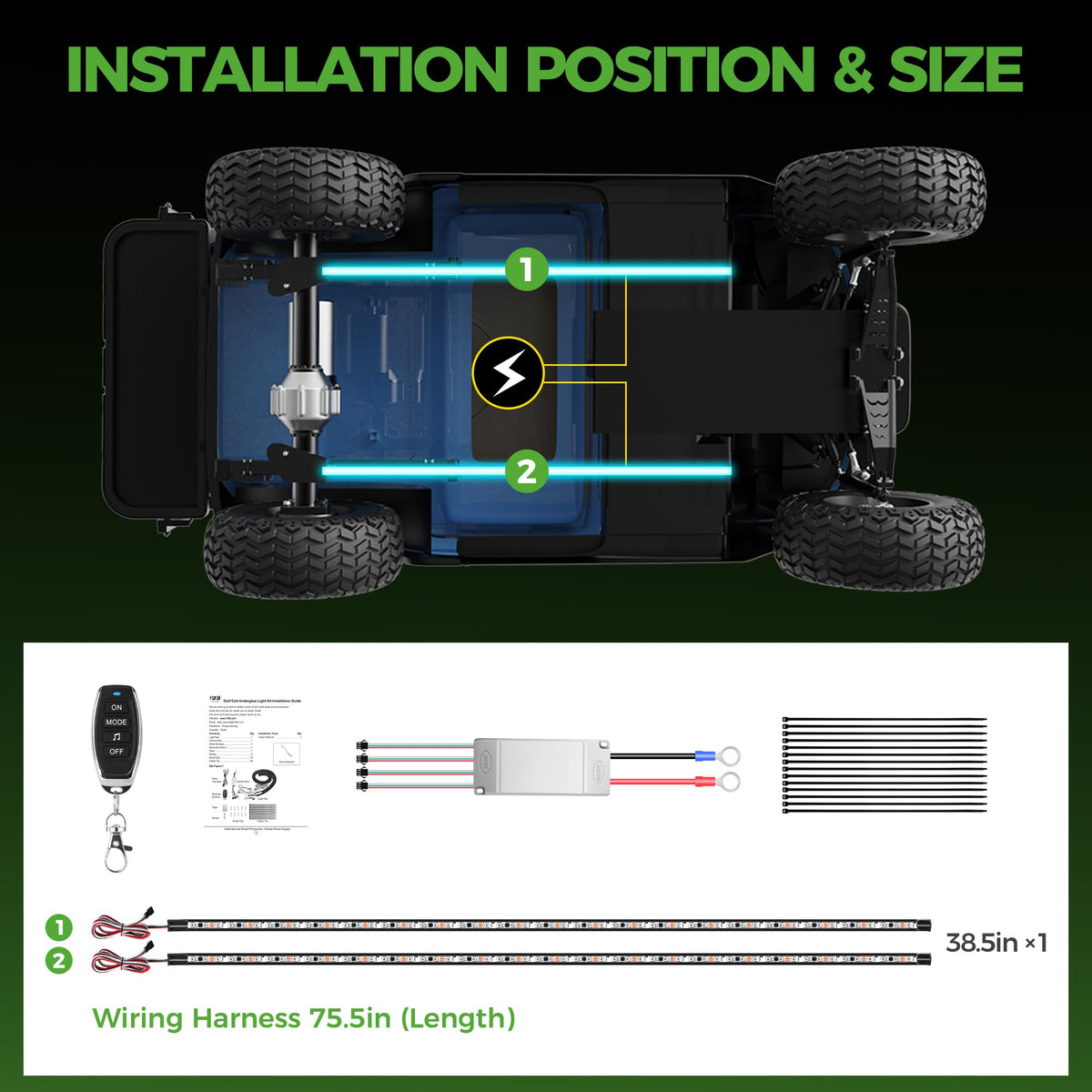 10L0L IP67 waterproof sleeve protects lights in rain and mud