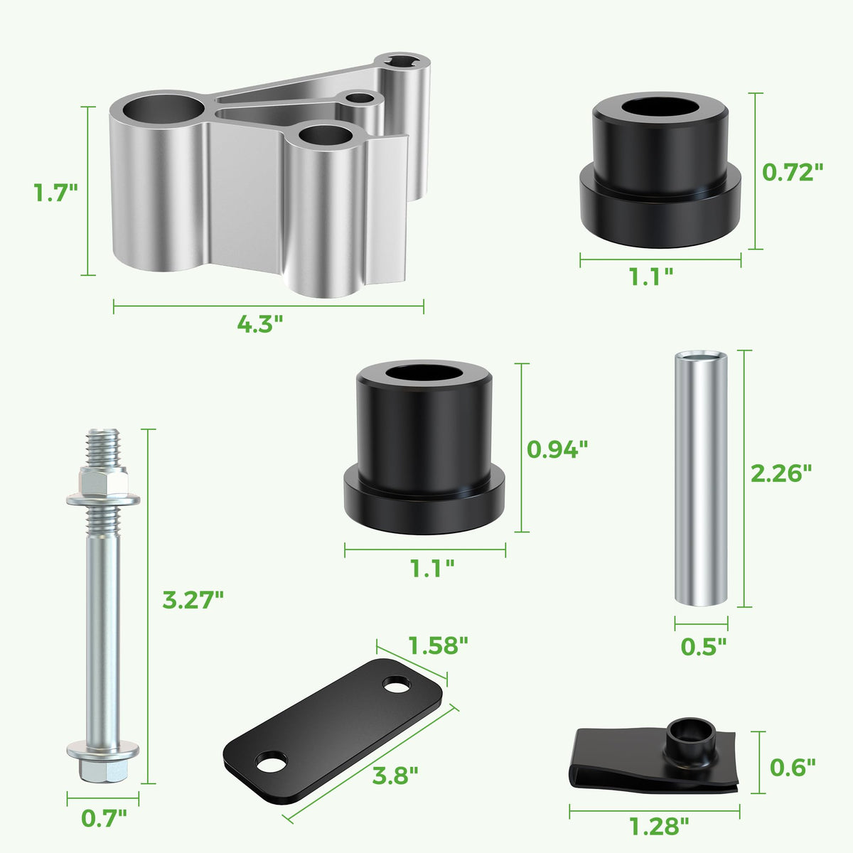 10L0L J-clips and hardware enable secure assembly during maintenance