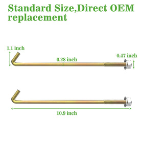 10L0L 10.9 inch J-hooks match holders for a tight fit