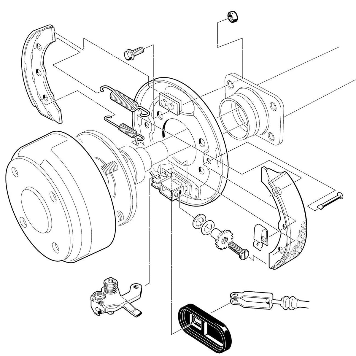10L0L brake shoes for Jacobsen Taylor-Dunn R-680 expand braking options