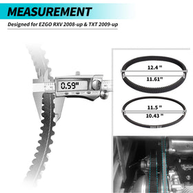 Kawasaki 13hp 400cc engine belt compatibility with 10L0L kit.