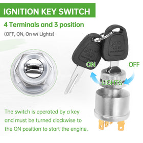 10L0L two uniquely designed keys prevent unauthorized starts