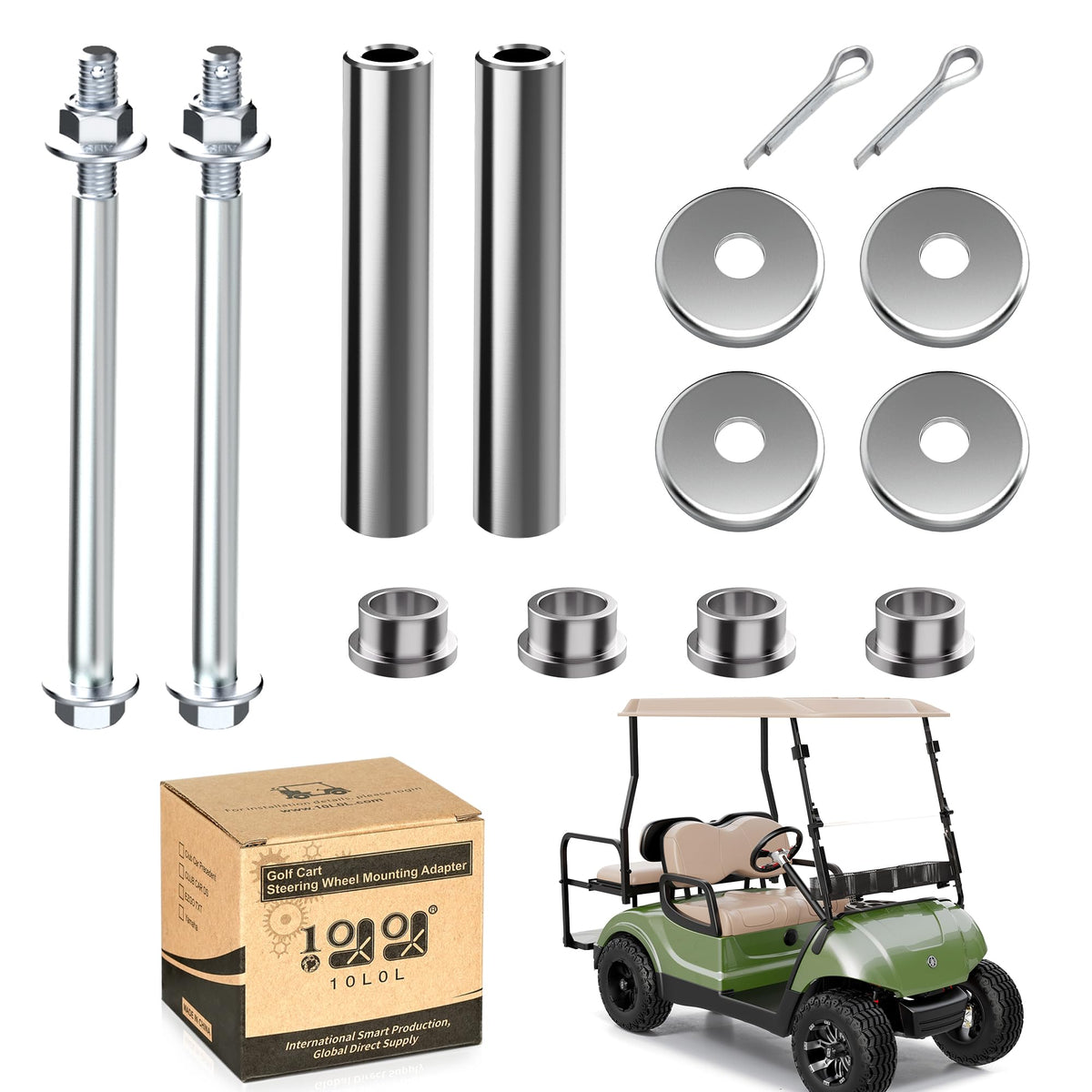 10L0L King Pin Spindle Knuckle Kit for Yamaha G22-G29 improves steering reliability