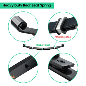Includes bushings, sleeves, and U-bolts for a complete kit