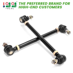 10L0L kit contents: four tie rod ends, two tie rods, four cotter pins for EZGO assembly.