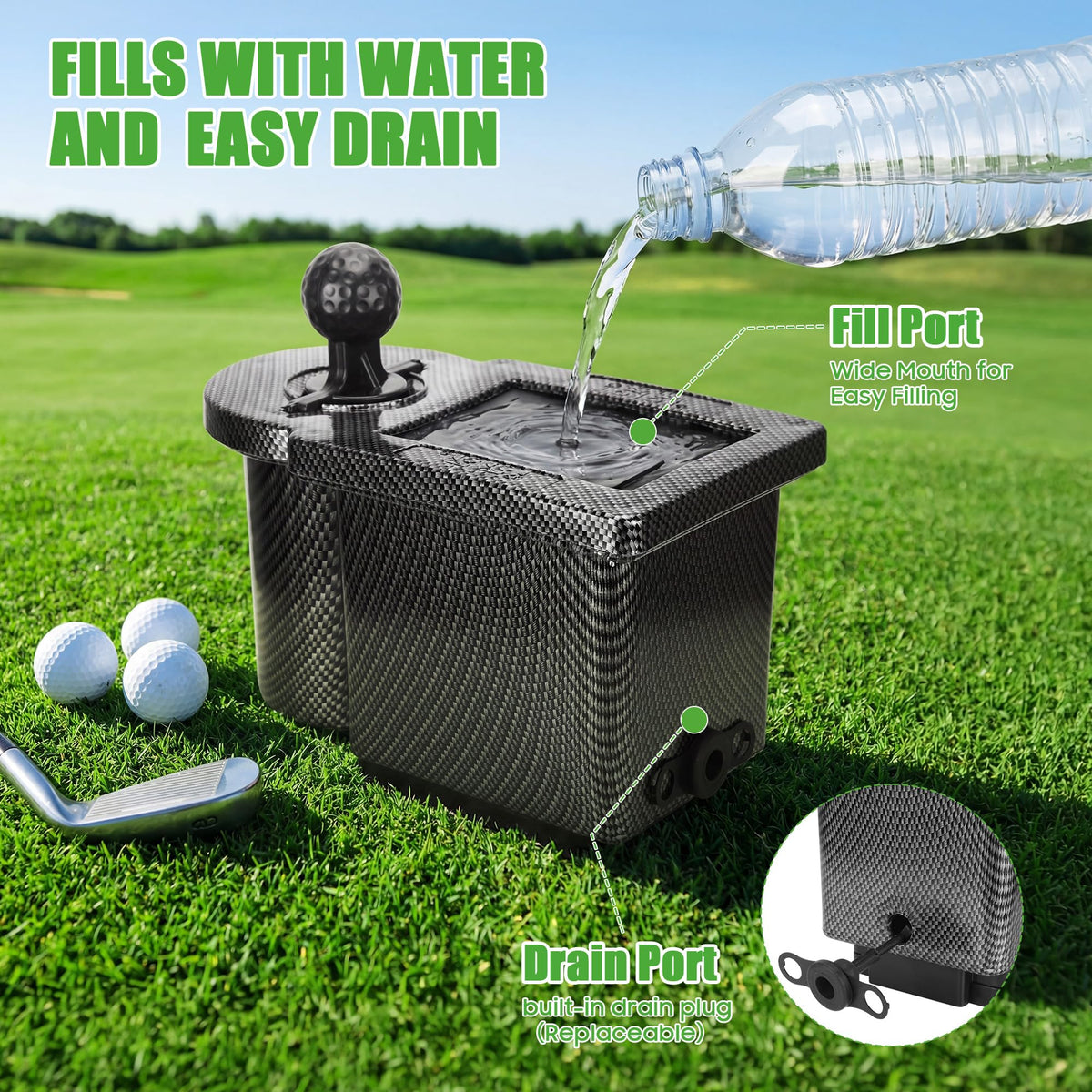 10L0L Large Capacity Water Tank supports multiple cleanings