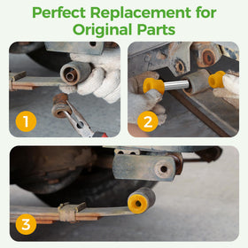 10L0L leaf spring assembly highlights durable sleeves and bushings
