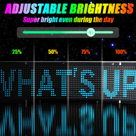 10L0L LED animations display enables custom text via app.
