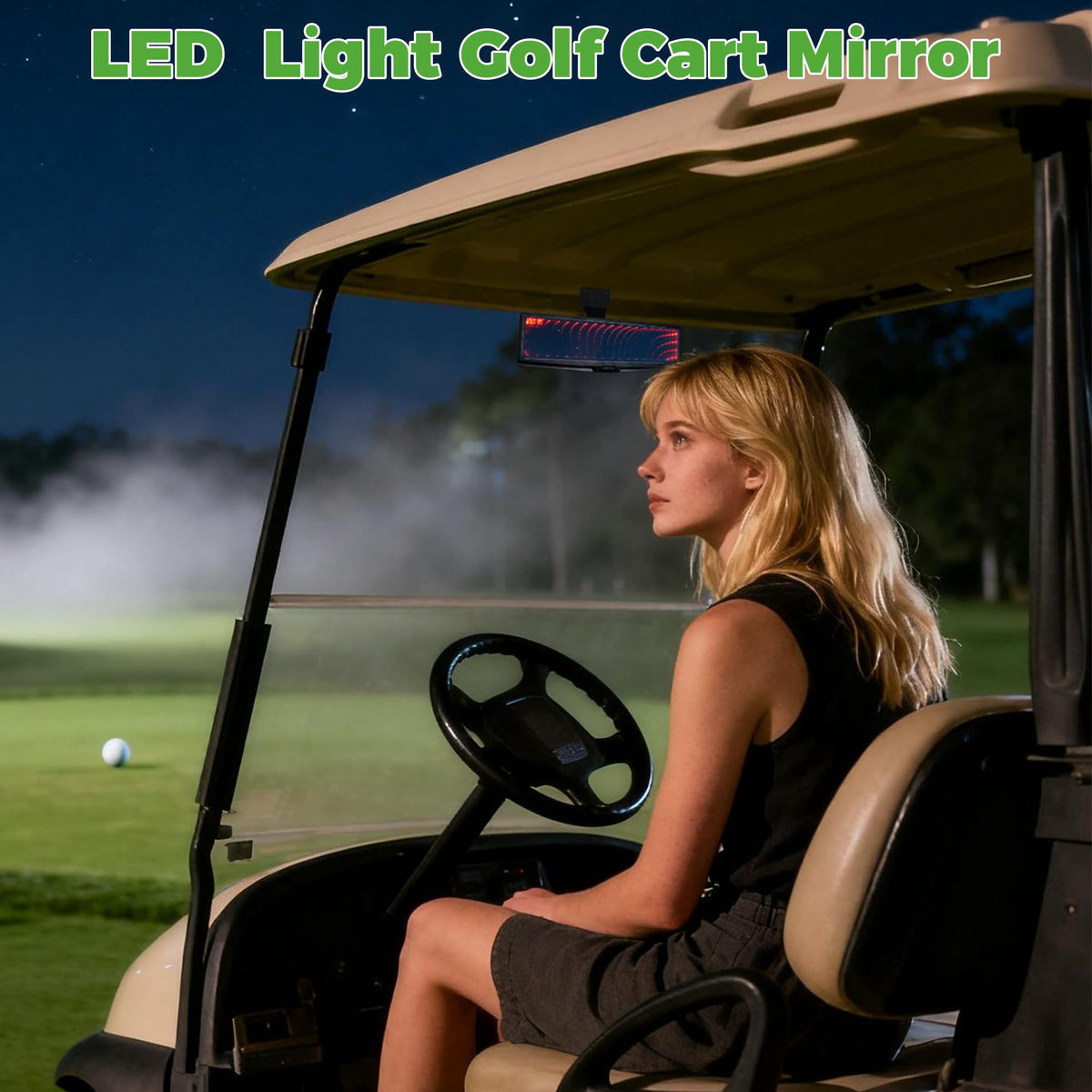 10L0L light bead powered by AAA batteries brightens the rear area