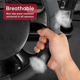 10L0L lightweight steering wheel cover adds minimal bulk for storage.