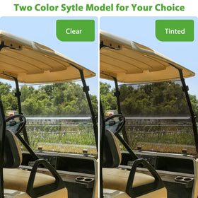 10L0L Lightweight windshield enables easy handling on the course.